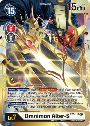 Omnimon Alter-S [BT3-112] [Release Special Booster Ver.1.5] - Trinity Hobby