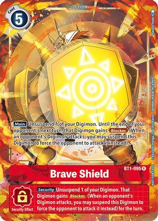 Brave Shield [BT1-095] (Dash Pack) [Release Special Booster Ver.1.5 Promos] - Trinity Hobby