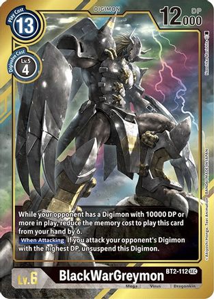 BlackWarGreymon [BT2-112] (Alternate Art) [Release Special Booster Ver.1.5] - Trinity Hobby