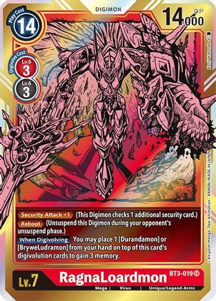 RagnaLoardmon [BT3-019] (Alternate Art) [Release Special Booster Ver.1.5] - Trinity Hobby
