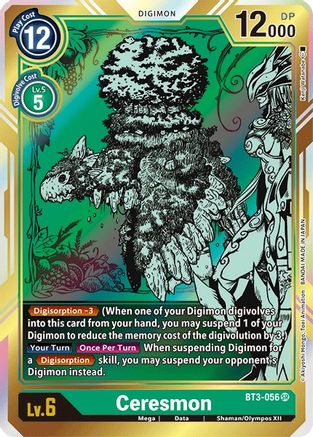 Ceresmon [BT3-056] (Alternate Art) [Release Special Booster Ver.1.5] - Trinity Hobby