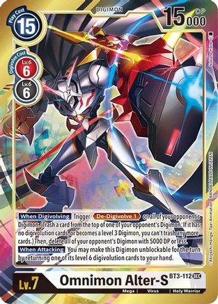 Omnimon Alter-S [BT3-112] (Alternate Art) [Release Special Booster Ver.1.5] - Trinity Hobby