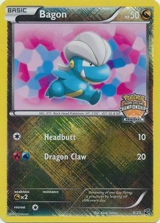 Bagon (6/20) (Regional Championship) [Black & White: Dragon Vault] - Trinity Hobby