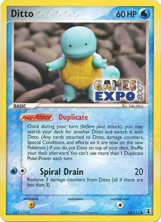 Ditto (Squirtle) (Games Expo 2007) - (064/113) [Miscellaneous Cards & Products]