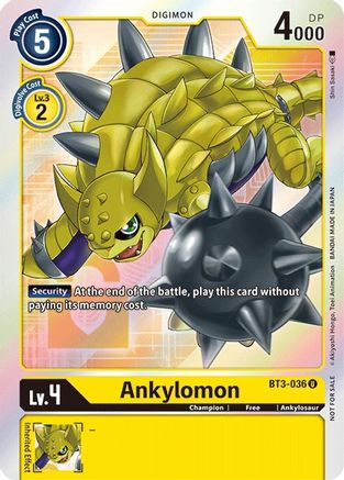 Ankylomon [BT3-036] (Buy-A-Box Promo) [Release Special Booster Ver.1.5 Promos] - Trinity Hobby