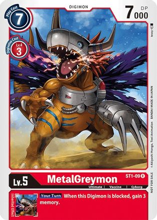 MetalGreymon [ST1-09] (Tamer Battle Pack) [Starter Deck: Gaia Red Promos] - Trinity Hobby