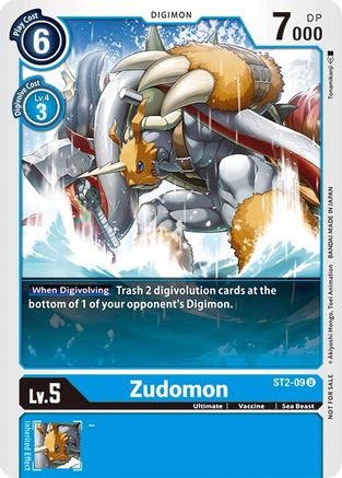 Zudomon [ST2-09] (Alternate Art) [Starter Deck: Cocytus Blue Promos] - Trinity Hobby