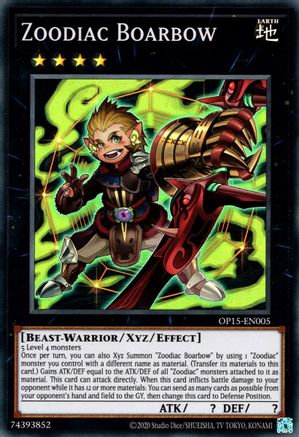 Zoodiac Boarbow [OP15-EN005] Super Rare - Trinity Hobby