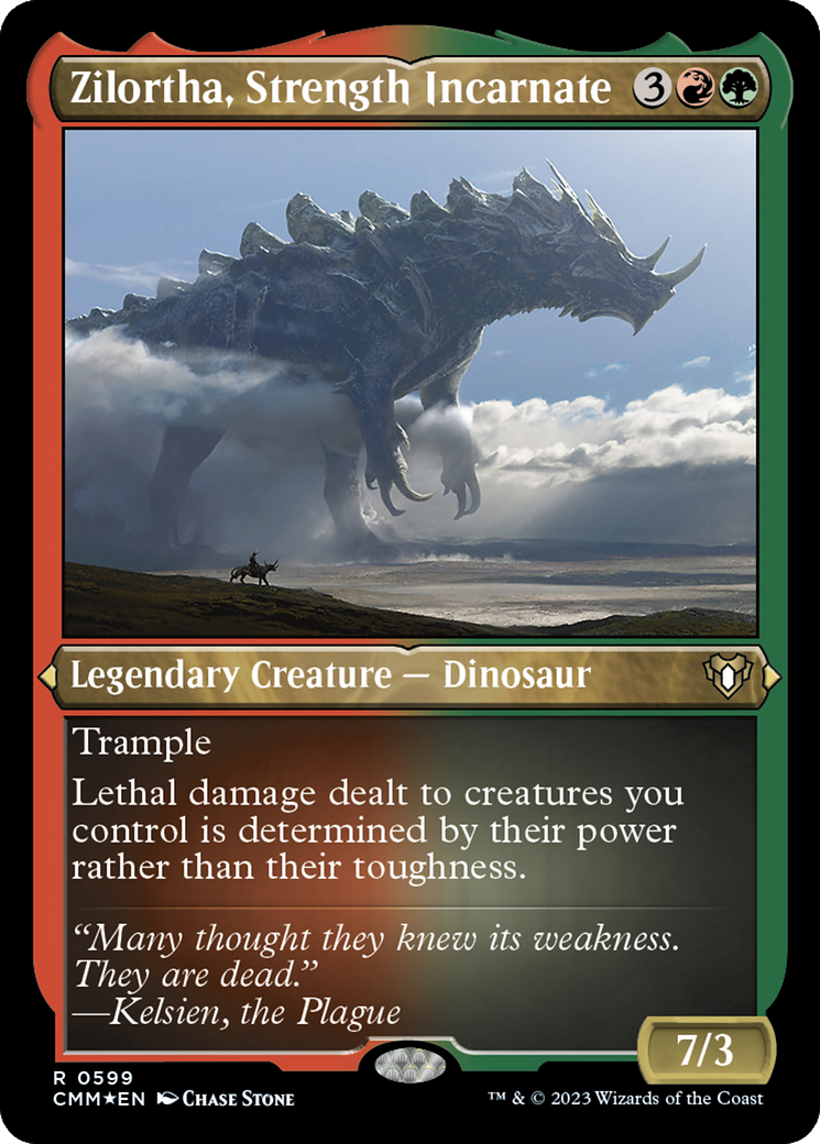 Zilortha, Strength Incarnate (Foil Etched) [Commander Masters] - Trinity Hobby