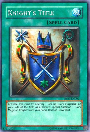 Knight's Title (Reshef of Destruction) [ROD-EN002] Secret Rare - Trinity Hobby