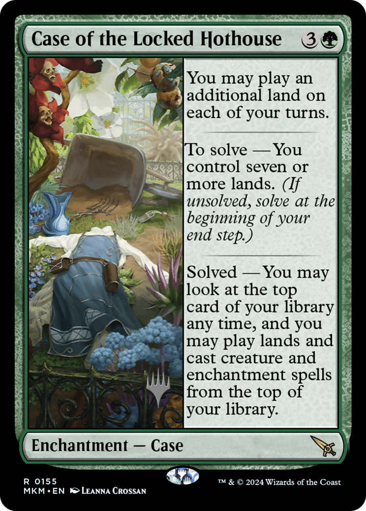 Case of the Locked Hothouse (Promo Pack) [Murders at Karlov Manor Promos] - Trinity Hobby