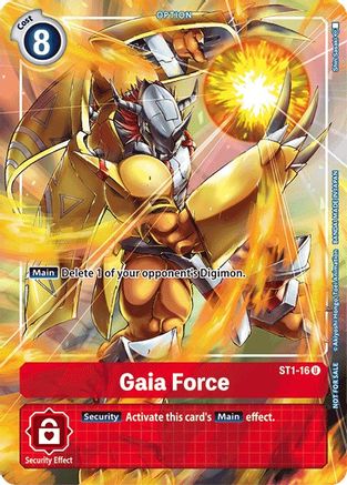 Gaia Force [ST1-16] (Tamer's Evolution Box) [Starter Deck: Gaia Red Promos] - Trinity Hobby