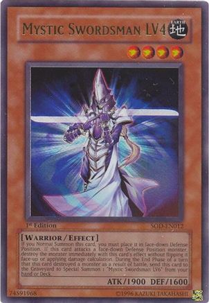 Mystic Swordsman LV4 [SOD-EN012] Ultra Rare - Trinity Hobby
