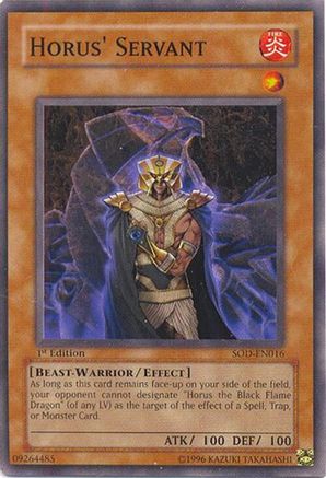 Horus' Servant [SOD-EN016] Common - Trinity Hobby