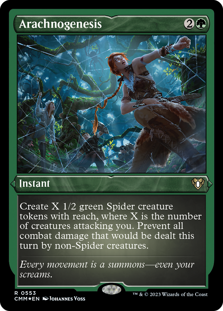 Arachnogenesis (Foil Etched) [Commander Masters] - Trinity Hobby