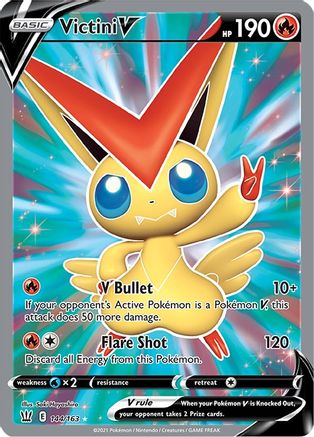 Victini V (144/163) [Sword & Shield: Battle Styles] - Trinity Hobby