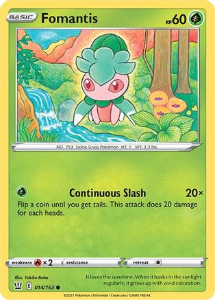 Fomantis (014/163) [Sword & Shield: Battle Styles] - Trinity Hobby