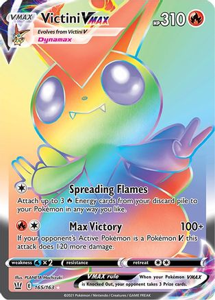 Victini VMAX (165/163) [Sword & Shield: Battle Styles] - Trinity Hobby