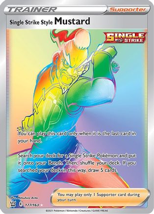 Single Strike Style Mustard (177/163) [Sword & Shield: Battle Styles] - Trinity Hobby