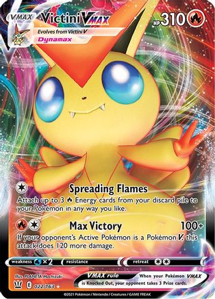 Victini VMAX (022/163) [Sword & Shield: Battle Styles] - Trinity Hobby