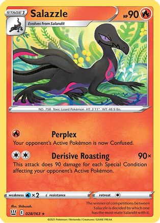 Salazzle (028/163) [Sword & Shield: Battle Styles] - Trinity Hobby