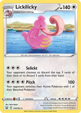 Lickilicky (114/163) [Sword & Shield: Battle Styles] - Trinity Hobby