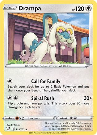 Drampa (119/163) [Sword & Shield: Battle Styles] - Trinity Hobby