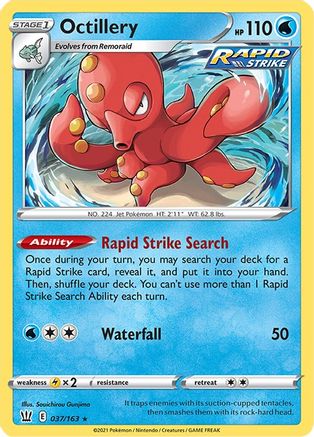 Octillery (037/163) [Sword & Shield: Battle Styles] - Trinity Hobby