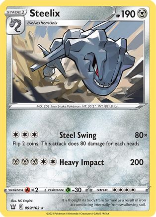 Steelix (099/163) [Sword & Shield: Battle Styles] - Trinity Hobby