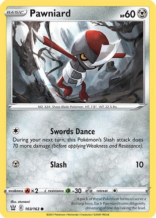 Pawniard (103/163) [Sword & Shield: Battle Styles] - Trinity Hobby