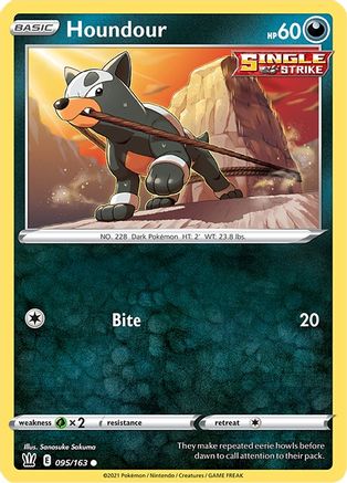 Houndour (095/163) [Sword & Shield: Battle Styles] - Trinity Hobby