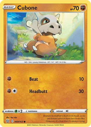 Cubone (069/163) [Sword & Shield: Battle Styles] - Trinity Hobby