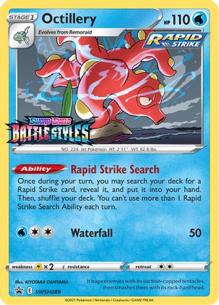 Octillery (SWSH089) (Prerelease Promo) [Sword & Shield: Black Star Promos] - Trinity Hobby