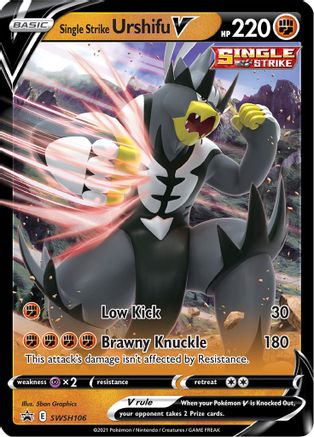 Single Strike Urshifu V (SWSH106) [Sword & Shield: Black Star Promos] - Trinity Hobby