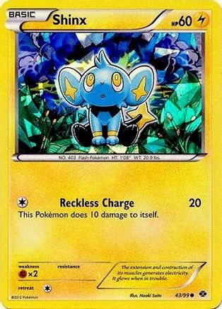 Shinx (43/99) (Cracked Ice Holo) (Blister Exclusive) [Black & White: Next Destinies] - Trinity Hobby
