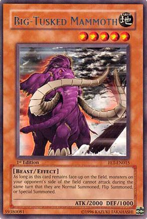 Big-Tusked Mammoth [FET-EN015] - Flaming Eternity Unlimited - Rare - Trinity Hobby
