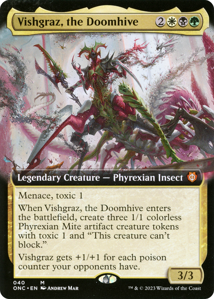 Vishgraz, the Doomhive (Extended Art) [Phyrexia: All Will Be One Commander] - Trinity Hobby