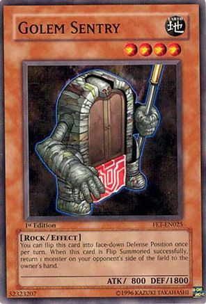 Golem Sentry [FET-EN025] - Flaming Eternity Unlimited - Common / Short Print - Trinity Hobby