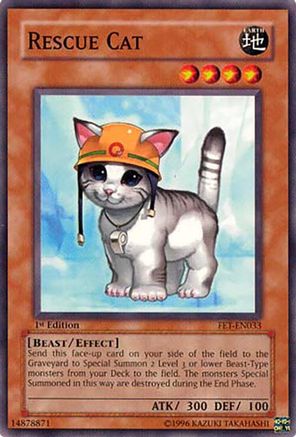Rescue Cat [FET-EN033] - Flaming Eternity 1st Edition - Common / Short Print - Trinity Hobby