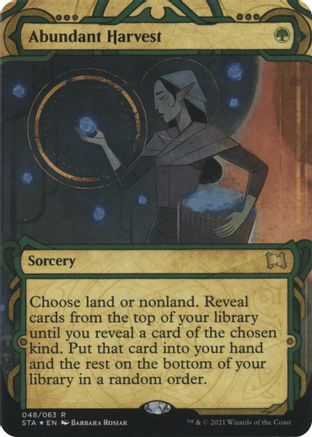 Abundant Harvest (Foil Etched) [Strixhaven: School of Mages Mystical Archive] - Trinity Hobby