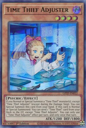 Time Thief Adjuster [GFTP-EN012] Ultra Rare - Trinity Hobby