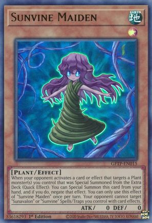 Sunvine Maiden [GFTP-EN015] Ultra Rare - Trinity Hobby
