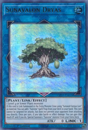 Sunavalon Dryas [GFTP-EN018] Ultra Rare - Trinity Hobby