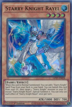 Starry Knight Rayel [GFTP-EN028] Ultra Rare - Trinity Hobby