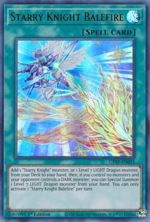 Starry Knight Balefire [GFTP-EN031] Ultra Rare - Trinity Hobby