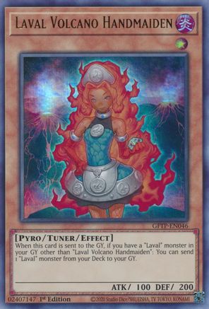Laval Volcano Handmaiden [GFTP-EN046] Ultra Rare - Trinity Hobby