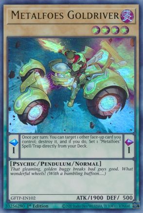 Metalfoes Goldriver [GFTP-EN102] Ultra Rare - Trinity Hobby
