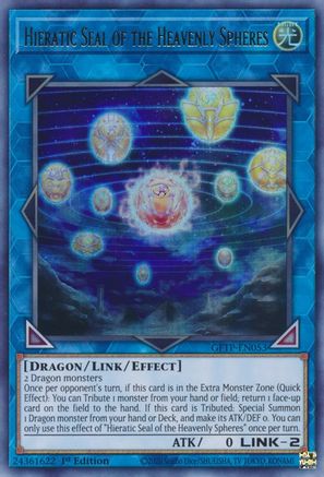 Hieratic Seal of the Heavenly Spheres [GFTP-EN053] Ultra Rare - Trinity Hobby