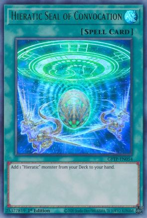 Hieratic Seal of Convocation [GFTP-EN054] Ultra Rare - Trinity Hobby