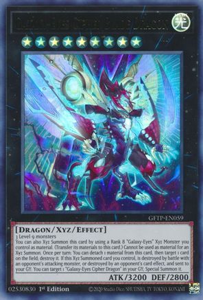Galaxy-Eyes Cipher Blade Dragon [GFTP-EN059] Ultra Rare - Trinity Hobby